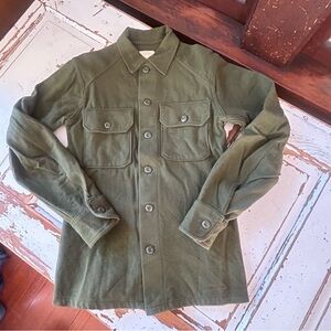 Vintage US Army 1970's Olive Green 108 Shirt Man’s Field X Small